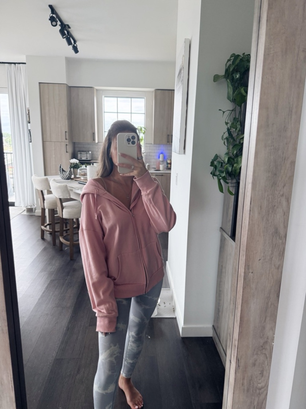 Time and Tru Rose Pink Zip Up Hoodie (Size XXL)